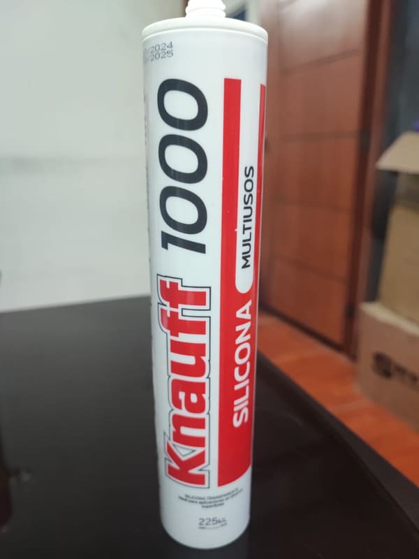 Silicona multiusos 1000 c/transparente 225ml knauff
