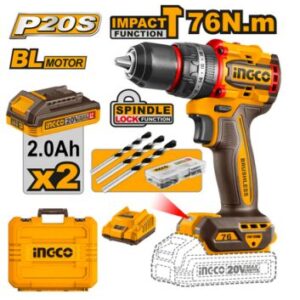 Taladro De Impacto 76 Nm + Accesorios Ingco