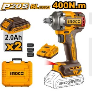Llave De Impacto Inalambrica 400 N.M Brushless Ingco