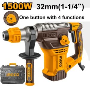 Martillo Perforador 1500w + Accesorios Ingco