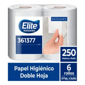 Papel Higienico Elite Doble Hoja Excellence 250mt X6