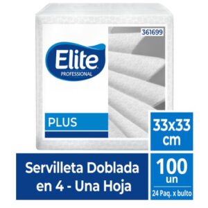 Servilleta Elite Doblada En 4 100x24 33x33