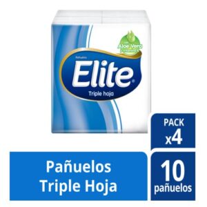 Pañuelos Elite Supermercado Aloe Vera Pack X4